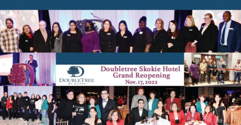 Doubletree Skokie Hotel Grand Reopening Nov 17 2022