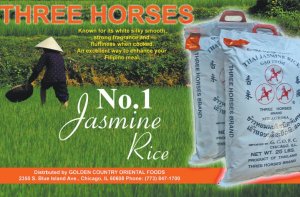 Three Horses Jasmine Rice