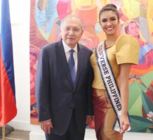 Miss Universe Philippines 2020 Rabiya Mateo Meets Ambassador Jose Manuel Romualdez