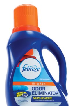 New Febreze In-Wash Odor Eliminator Challenges Consumers to Bring the Stink Toss a capful in the wash to remove tough smells like mildew, smoke and sweat