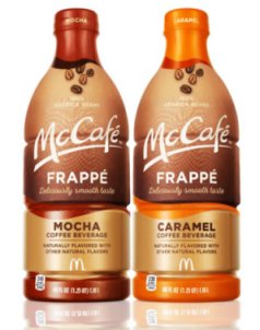 McCafé Frappé introduces multi-serve RTD bottles