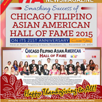 SMASHING SUCCESS OF 2015 CHICAGO FILIPINO ASIAN AMERICAN HALL OF FAME